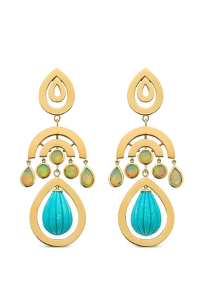 ROBINSON PELHAM Siren opal and turquoise earrings - Gold
