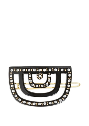 Jennifer Behr Becca crystal embellished barrette - Black