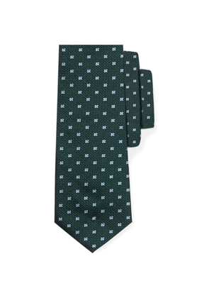 Brooks Brothers micro floral silk tie - Green