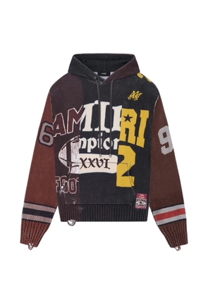 AMIRI spliced cotton hoodie - Black