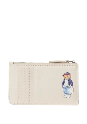 Polo Ralph Lauren Polo Bear leather card holder - Neutrals