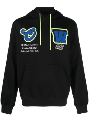 Off-White Varsity Hammer cotton hoodie - Black