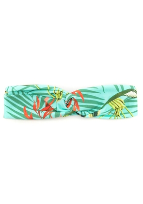 Lygia & Nanny Bethânia abstract-print headband - Green