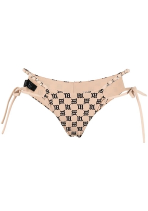MISBHV monogram-pattern bikini bottoms - Neutrals