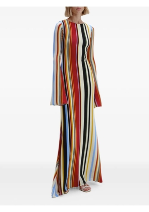 Cala de la Cruz Amay striped maxi dress - White