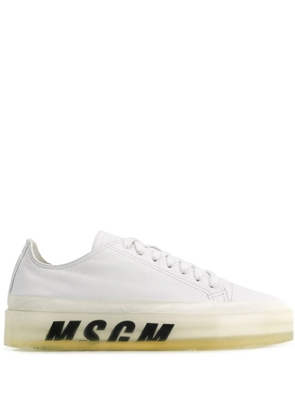 MSGM oversized sole sneakers - White