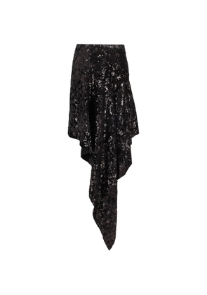 Niccolò Pasqualetti Cascata sequined skirt - Black