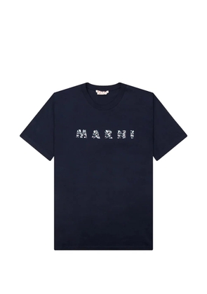 Marni logo-print short-sleeve T-shirt - Blue