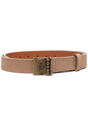 Gianfranco Ferré Pre-Owned 1990s stud detailing buckle belt - Neutrals
