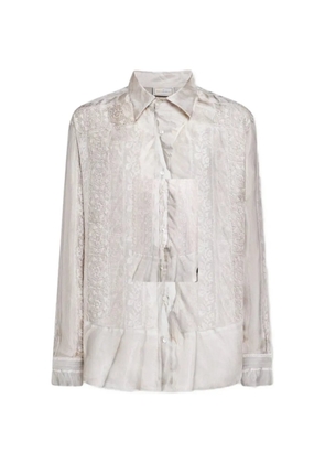 Pierre-Louis Mascia floral-pattern shirt - Neutrals