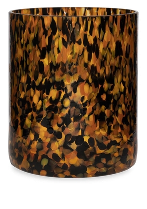 Stories of Italy Macchia Leopard vase (15cm) - Black