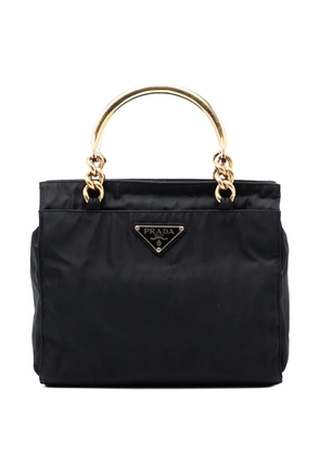 Prada Pre-Owned 2013-2025 Tessuto Metal Handle Bag handbag - Black