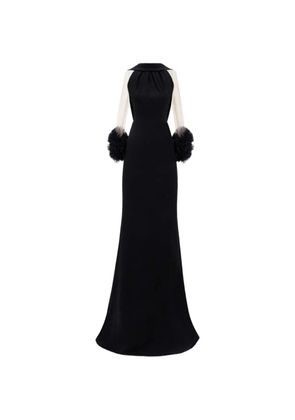 Gemy Maalouf halterneck slim-cut dress - Black