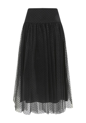 ZIMMERMANN polka-dot midi skirt - Black