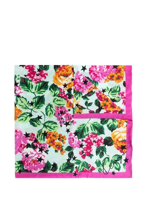 Kenzo floral-print scarf - Blue