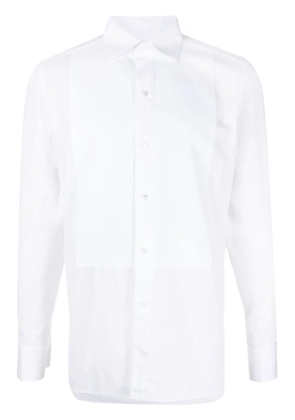 Zegna panelled evening shirt - White