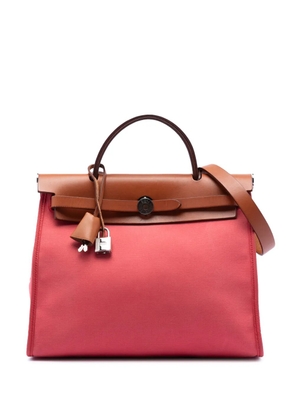 Hermès Pre-Owned 2011 Toile Herbag Zip 31 satchel - Pink