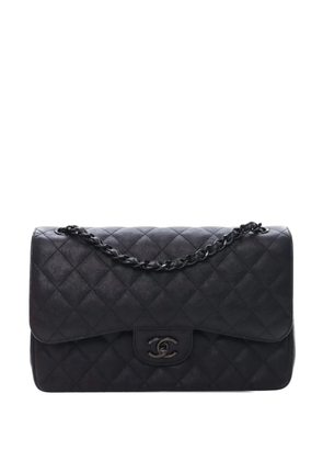 CHANEL Pre-Owned 2016-2017 Jumbo Classic Calfskin So Black Double Flap shoulder bag