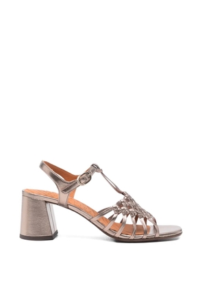 Chie Mihara Rybon woven-strap leather sandals - Grey