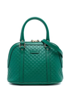 Gucci Pre-Owned 2016-2025 Mini Microguccissima Dome satchel - Green