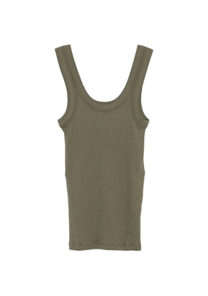 rag & bone ribbed costine tank top - Green