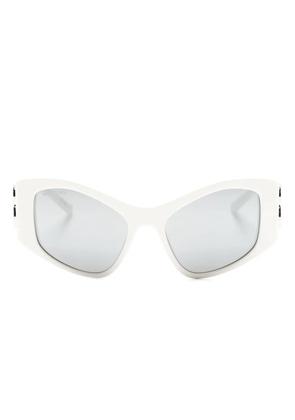 Balenciaga Eyewear Dynasty D-frame logo-plaque sunglasses - White