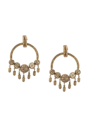 Saint Laurent ball hoop earrings - Gold