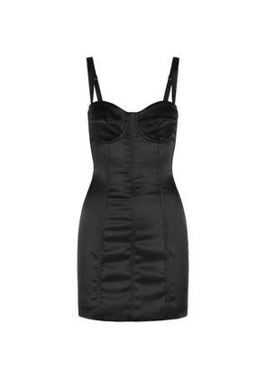 Dolce & Gabbana satin corset minidress - Black