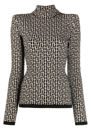 Balmain PB monogram jumper - Black