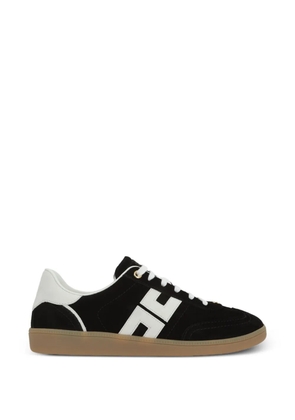 Elisabetta Franchi suede logo sneakers - Black