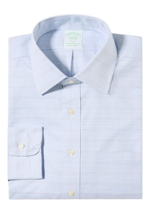 Brooks Brothers checked ainsley-collar shirt - Blue