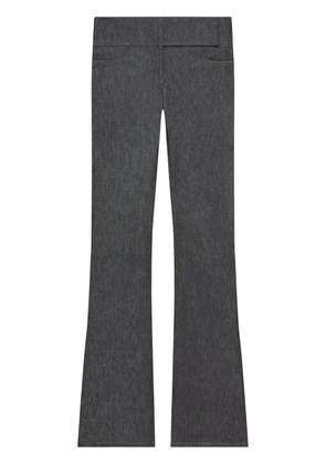 Courrèges belted bootcut jeans - Grey