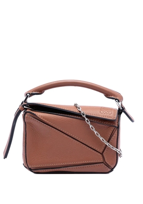 Loewe Pre-Owned 2010-2025 Nano Calfskin Puzzle satchel - Brown