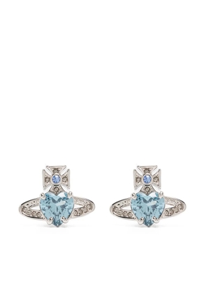 Vivienne Westwood heart-shaped-stone earrings - Silver