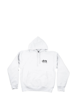 Stüssy drawstring hoodie - White