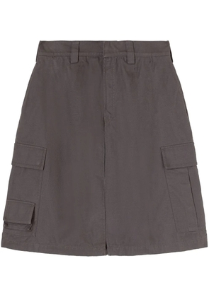 AMBUSH front-slit cargo shorts - Grey