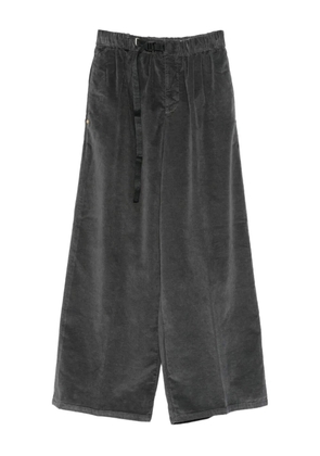 White Sand wide-leg drawstring trousers - Grey