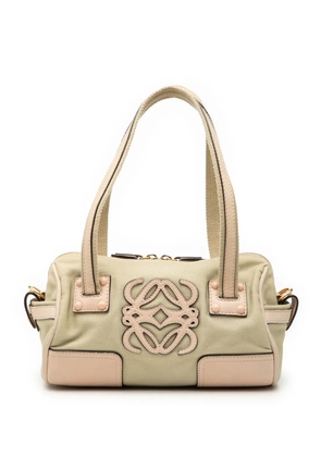 Loewe Pre-Owned 2010-2025 Mini Anagram Canvas Barrel Bag satchel - Brown