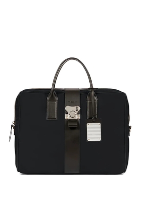 FPM Milano butterfly-buckle briefcase - Black