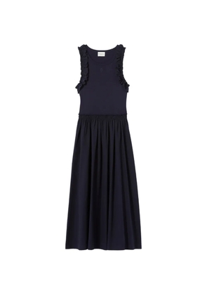 Claudie Pierlot ruffled midi dress - Blue