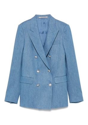 Tagliatore glitter-detail blazer - Blue