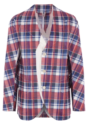 Comme Des Garçons Shirt checked blazer - Red