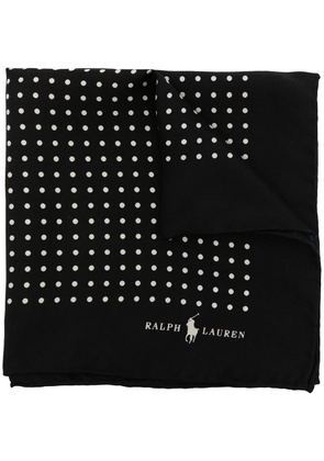 Polo Ralph Lauren St. James dotted-print pocket square - Black