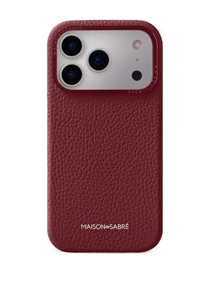 MAISON de SABRÉ logo-lettering iPhone 17 pro case - Red