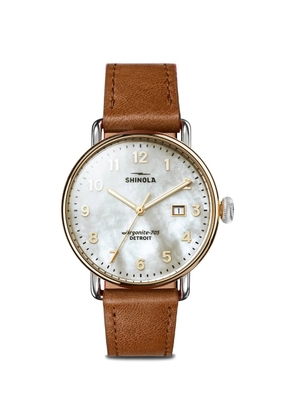 Shinola Canfield 38mm watch - White