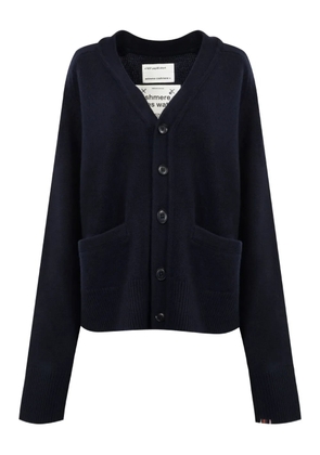 extreme cashmere Papilli pocket short cardigan - Blue