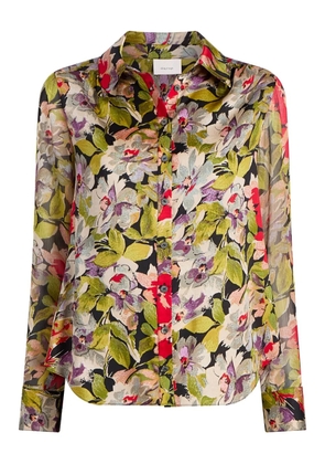 Cinq A Sept floral-print shirt - Green
