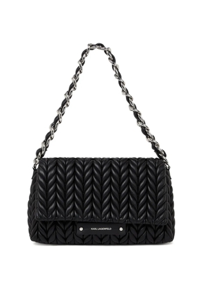 Karl Lagerfeld medium K/Weave shoulder bag - Black