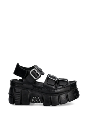 NEW ROCK buckle platform sandals - Black
