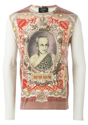Jean Paul Gaultier Pre-Owned 'JPG' printed top - White